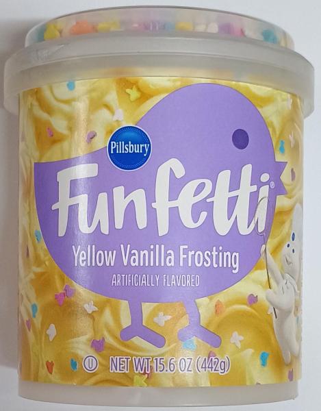 PILLSBURY Funfetti 'Yellow Vanilla' Frosting Kuchencreme lila 442gr